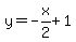 y=-x%2F2%2B1