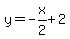 y=-x%2F2%2B2