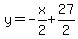 y=-x%2F2%2B27%2F2