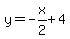 y=-x%2F2%2B4