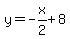 y=-x%2F2%2B8