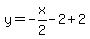 y=-x%2F2-2%2B2
