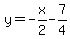 y=-x%2F2-7%2F4