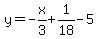 y=-x%2F3%2B1%2F18-5