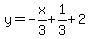 y=-x%2F3%2B1%2F3%2B2