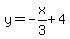 y=-x%2F3%2B4