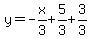 y=-x%2F3%2B5%2F3%2B3%2F3