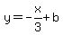 y=-x%2F3%2Bb