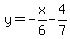 y=-x%2F6-4%2F7