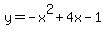y=-x%5E2%2B4x-1