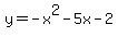 y=-x%5E2-5x-2