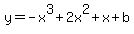 y=-x%5E3%2B2x%5E2%2Bx%2Bb