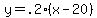 y=.2%28x-20%29