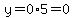 y=0%2A5=0