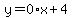 y=0%2Ax%2B4