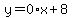 y=0%2Ax%2B8
