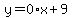 y=0%2Ax%2B9