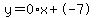 y=0%2Ax+%2B+-7