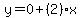 y=0%2B%282%29x