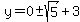y=0%2B-sqrt%285%29%2B3