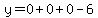 y=0%2B0%2B0-6