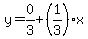 y=0%2F3%2B%281%2F3%29x