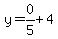 y=0%2F5%2B4