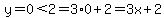y=0%3C2=3%2A0%2B2=3x%2B2