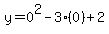 y=0%5E2-3%280%29%2B2