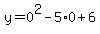 y=0%5E2-5%2A0%2B6
