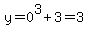 y=0%5E3%2B3=3