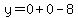y=0+%2B+0+-+8