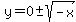 y=0+%2B-+sqrt%28-x%29