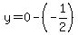 y=0-%28-1%2F2%29