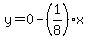 y=0-%281%2F8%29%2Ax