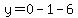 y=0-1-6
