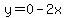 y=0-2x
