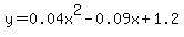 y=0.04x%5E2-0.09x%2B1.2