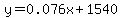 y=0.076x%2B1540