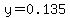 y=0.135