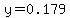 y=0.179