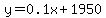 y=0.1x%2B1950