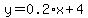 y=0.2%2Ax%2B4