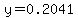 y=0.2041