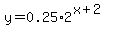 y=0.25%2A2%5E%28x%2B2%29