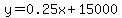 y=0.25x%2B15000