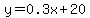 y=0.3x%2B20