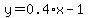 y=0.4%2Ax-1
