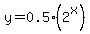 y=0.5%282%5Ex%29