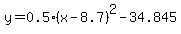 y=0.5%28x-8.7%29%5E2-34.845